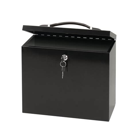 portable file box metal|portable locking file box.